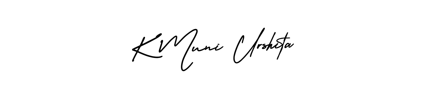 if you are searching for the best signature style for your name K Muni Urshita. so please give up your signature search. here we have designed multiple signature styles  using AmerikaSignatureDemo-Regular. K Muni Urshita signature style 3 images and pictures png