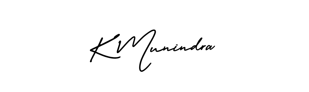 How to make K Munindra signature? AmerikaSignatureDemo-Regular is a professional autograph style. Create handwritten signature for K Munindra name. K Munindra signature style 3 images and pictures png