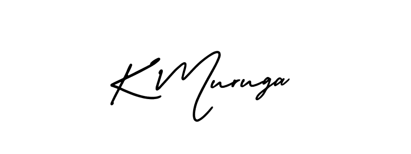 The best way (AmerikaSignatureDemo-Regular) to make a short signature is to pick only two or three words in your name. The name K Muruga include a total of six letters. For converting this name. K Muruga signature style 3 images and pictures png