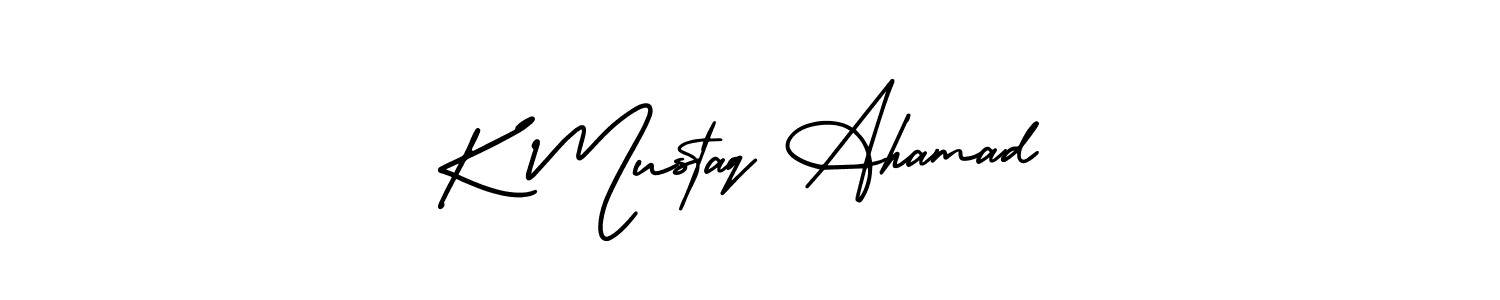 How to make K Mustaq Ahamad signature? AmerikaSignatureDemo-Regular is a professional autograph style. Create handwritten signature for K Mustaq Ahamad name. K Mustaq Ahamad signature style 3 images and pictures png