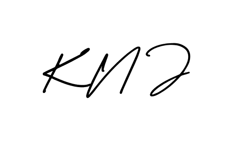 How to Draw K N J signature style? AmerikaSignatureDemo-Regular is a latest design signature styles for name K N J. K N J signature style 3 images and pictures png