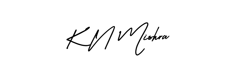 How to make K N Mishra signature? AmerikaSignatureDemo-Regular is a professional autograph style. Create handwritten signature for K N Mishra name. K N Mishra signature style 3 images and pictures png