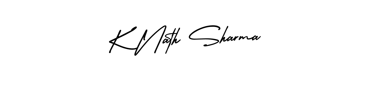 It looks lik you need a new signature style for name K Nath Sharma. Design unique handwritten (AmerikaSignatureDemo-Regular) signature with our free signature maker in just a few clicks. K Nath Sharma signature style 3 images and pictures png