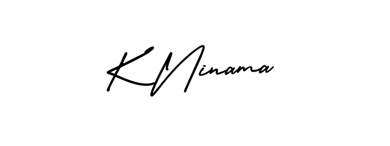 Make a beautiful signature design for name K Ninama. Use this online signature maker to create a handwritten signature for free. K Ninama signature style 3 images and pictures png
