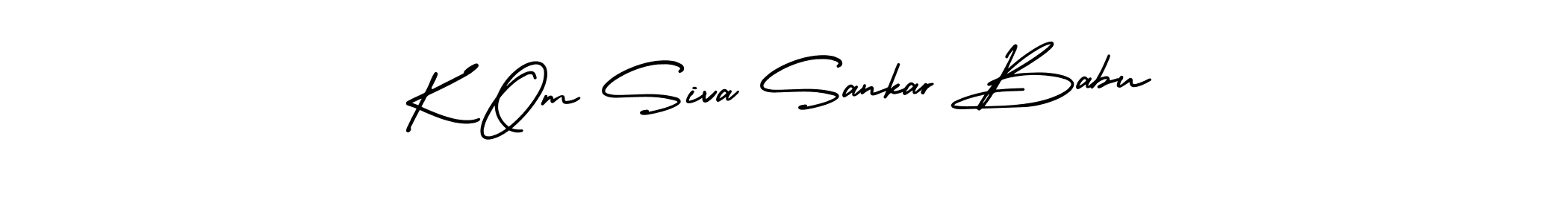 Make a short K Om Siva Sankar Babu signature style. Manage your documents anywhere anytime using AmerikaSignatureDemo-Regular. Create and add eSignatures, submit forms, share and send files easily. K Om Siva Sankar Babu signature style 3 images and pictures png