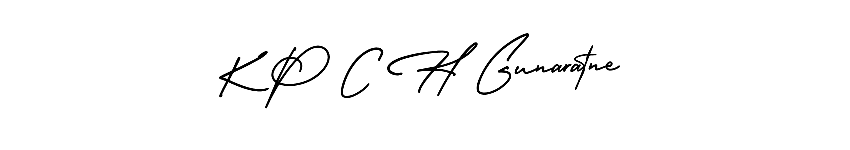 Best and Professional Signature Style for K P C H Gunaratne. AmerikaSignatureDemo-Regular Best Signature Style Collection. K P C H Gunaratne signature style 3 images and pictures png
