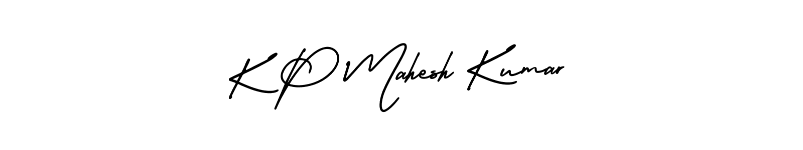 How to make K P Mahesh Kumar signature? AmerikaSignatureDemo-Regular is a professional autograph style. Create handwritten signature for K P Mahesh Kumar name. K P Mahesh Kumar signature style 3 images and pictures png