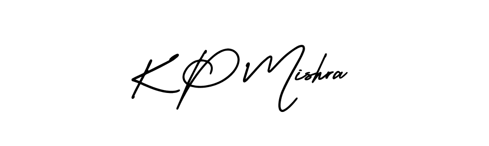 Design your own signature with our free online signature maker. With this signature software, you can create a handwritten (AmerikaSignatureDemo-Regular) signature for name K P Mishra. K P Mishra signature style 3 images and pictures png