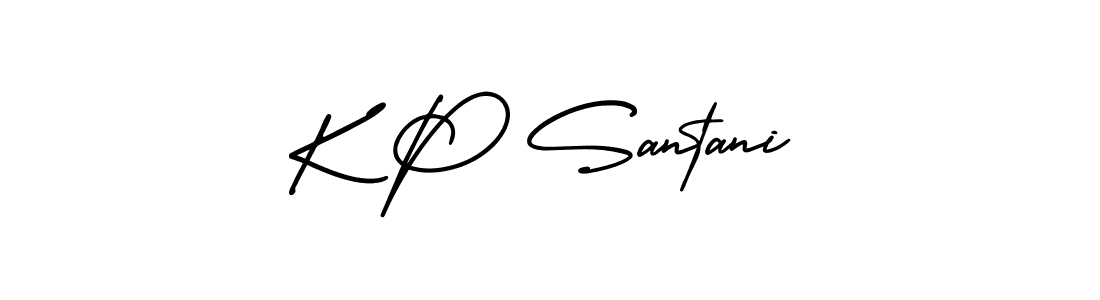 How to Draw K P Santani signature style? AmerikaSignatureDemo-Regular is a latest design signature styles for name K P Santani. K P Santani signature style 3 images and pictures png