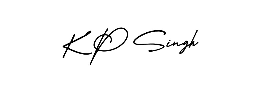 How to make K P Singh signature? AmerikaSignatureDemo-Regular is a professional autograph style. Create handwritten signature for K P Singh name. K P Singh signature style 3 images and pictures png