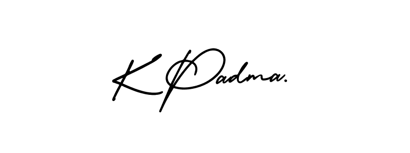 How to Draw K Padma. signature style? AmerikaSignatureDemo-Regular is a latest design signature styles for name K Padma.. K Padma. signature style 3 images and pictures png