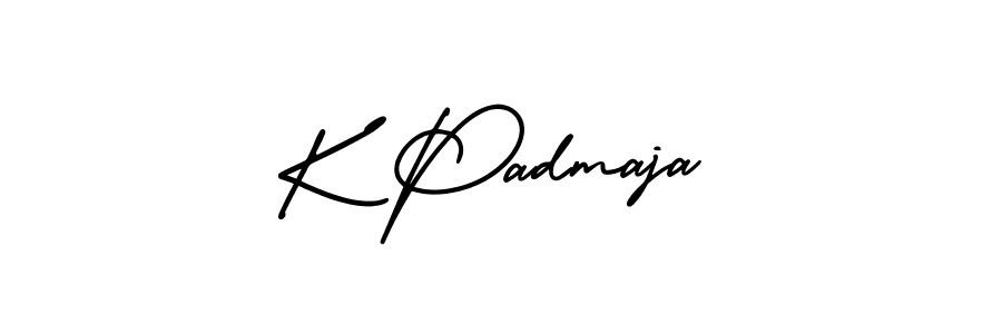 Similarly AmerikaSignatureDemo-Regular is the best handwritten signature design. Signature creator online .You can use it as an online autograph creator for name K Padmaja. K Padmaja signature style 3 images and pictures png