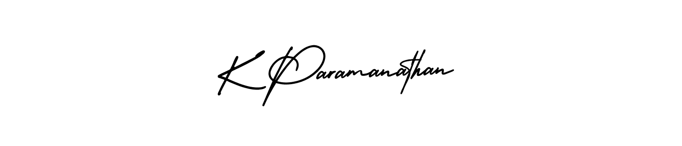 AmerikaSignatureDemo-Regular is a professional signature style that is perfect for those who want to add a touch of class to their signature. It is also a great choice for those who want to make their signature more unique. Get K Paramanathan name to fancy signature for free. K Paramanathan signature style 3 images and pictures png