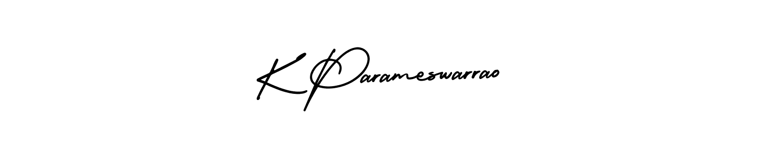 Use a signature maker to create a handwritten signature online. With this signature software, you can design (AmerikaSignatureDemo-Regular) your own signature for name K Parameswarrao. K Parameswarrao signature style 3 images and pictures png