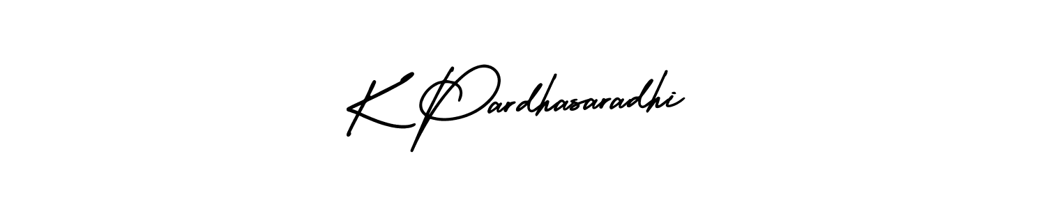 Make a beautiful signature design for name K Pardhasaradhi. With this signature (AmerikaSignatureDemo-Regular) style, you can create a handwritten signature for free. K Pardhasaradhi signature style 3 images and pictures png