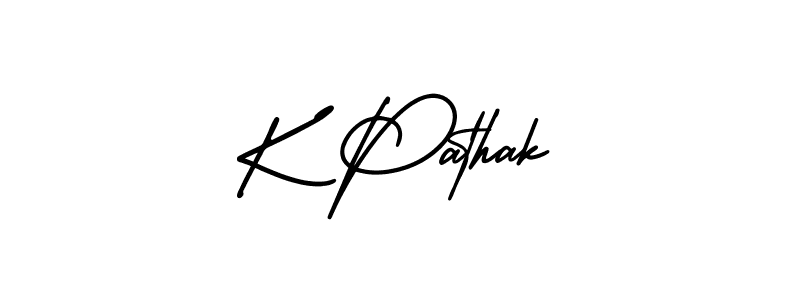 How to Draw K Pathak signature style? AmerikaSignatureDemo-Regular is a latest design signature styles for name K Pathak. K Pathak signature style 3 images and pictures png