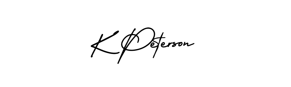 It looks lik you need a new signature style for name K Peterson. Design unique handwritten (AmerikaSignatureDemo-Regular) signature with our free signature maker in just a few clicks. K Peterson signature style 3 images and pictures png