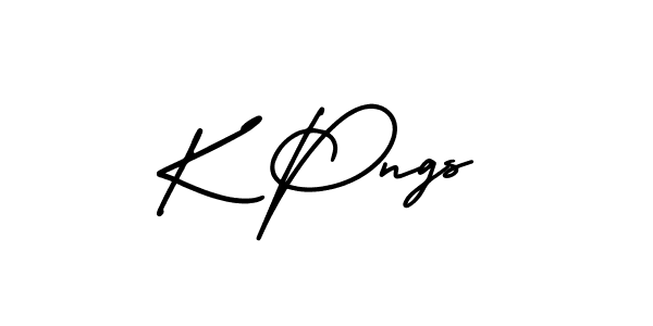 You should practise on your own different ways (AmerikaSignatureDemo-Regular) to write your name (K Pngs) in signature. don't let someone else do it for you. K Pngs signature style 3 images and pictures png