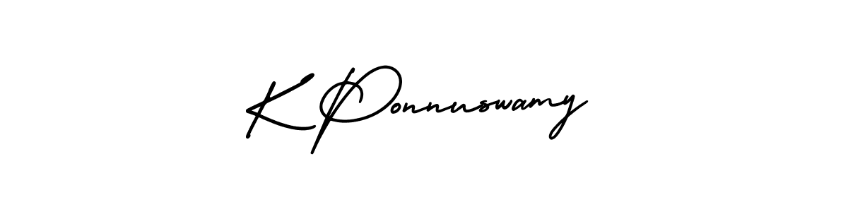 if you are searching for the best signature style for your name K Ponnuswamy. so please give up your signature search. here we have designed multiple signature styles  using AmerikaSignatureDemo-Regular. K Ponnuswamy signature style 3 images and pictures png