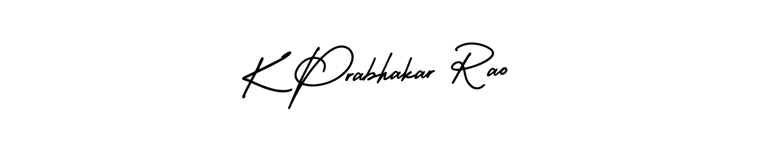 How to make K Prabhakar Rao signature? AmerikaSignatureDemo-Regular is a professional autograph style. Create handwritten signature for K Prabhakar Rao name. K Prabhakar Rao signature style 3 images and pictures png