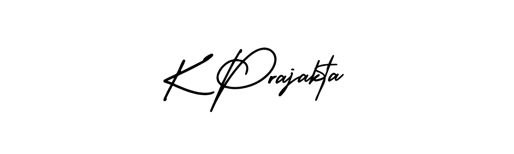 Also You can easily find your signature by using the search form. We will create K Prajakta name handwritten signature images for you free of cost using AmerikaSignatureDemo-Regular sign style. K Prajakta signature style 3 images and pictures png