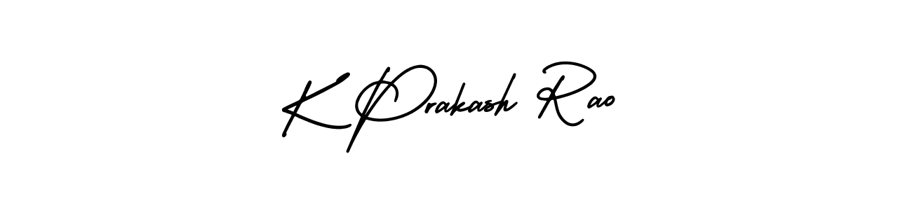 Design your own signature with our free online signature maker. With this signature software, you can create a handwritten (AmerikaSignatureDemo-Regular) signature for name K Prakash Rao. K Prakash Rao signature style 3 images and pictures png