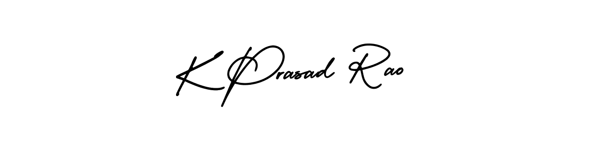 Make a beautiful signature design for name K Prasad Rao. With this signature (AmerikaSignatureDemo-Regular) style, you can create a handwritten signature for free. K Prasad Rao signature style 3 images and pictures png