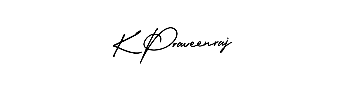 Also You can easily find your signature by using the search form. We will create K Praveenraj name handwritten signature images for you free of cost using AmerikaSignatureDemo-Regular sign style. K Praveenraj signature style 3 images and pictures png