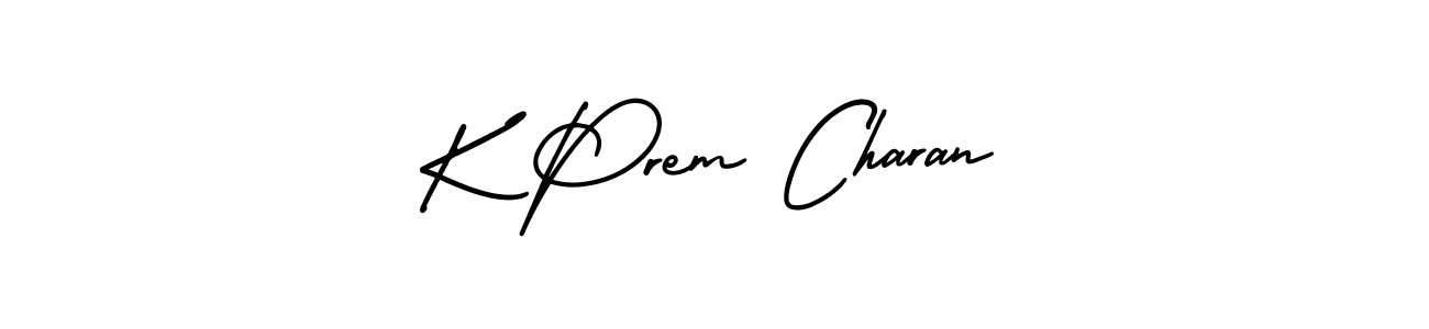 Use a signature maker to create a handwritten signature online. With this signature software, you can design (AmerikaSignatureDemo-Regular) your own signature for name K Prem Charan. K Prem Charan signature style 3 images and pictures png