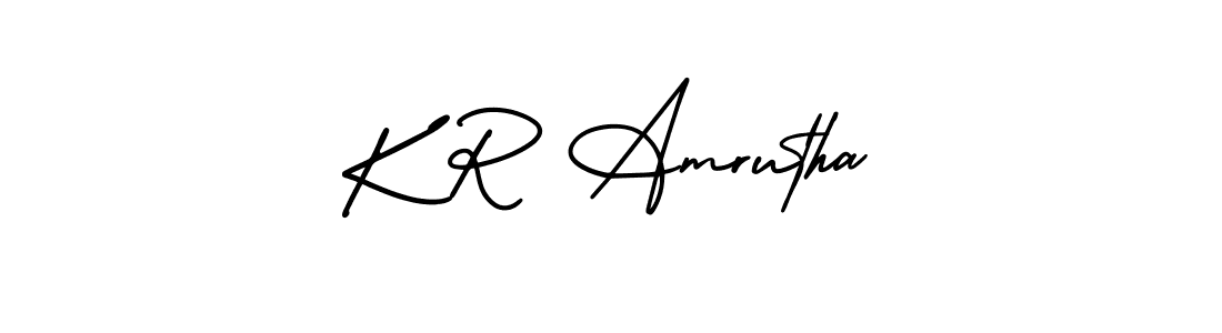 How to Draw K R Amrutha signature style? AmerikaSignatureDemo-Regular is a latest design signature styles for name K R Amrutha. K R Amrutha signature style 3 images and pictures png