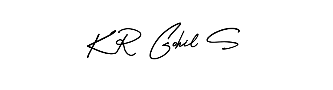 Also we have K R Gohil S name is the best signature style. Create professional handwritten signature collection using AmerikaSignatureDemo-Regular autograph style. K R Gohil S signature style 3 images and pictures png
