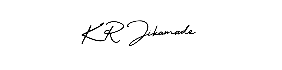 Here are the top 10 professional signature styles for the name K R Jikamade. These are the best autograph styles you can use for your name. K R Jikamade signature style 3 images and pictures png