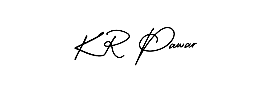 Design your own signature with our free online signature maker. With this signature software, you can create a handwritten (AmerikaSignatureDemo-Regular) signature for name K R Pawar. K R Pawar signature style 3 images and pictures png