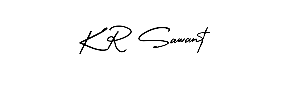 Make a beautiful signature design for name K R Sawant. Use this online signature maker to create a handwritten signature for free. K R Sawant signature style 3 images and pictures png