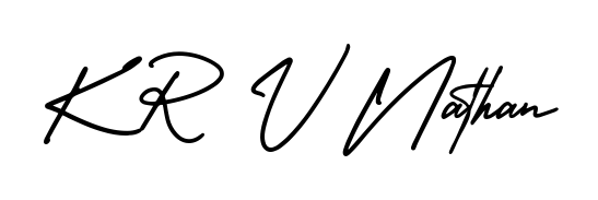 Create a beautiful signature design for name K R V Nathan. With this signature (AmerikaSignatureDemo-Regular) fonts, you can make a handwritten signature for free. K R V Nathan signature style 3 images and pictures png
