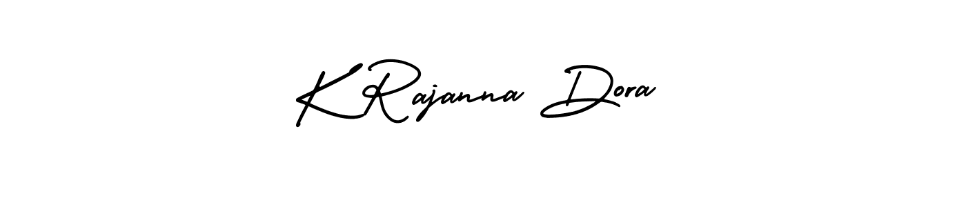 Create a beautiful signature design for name K Rajanna Dora. With this signature (AmerikaSignatureDemo-Regular) fonts, you can make a handwritten signature for free. K Rajanna Dora signature style 3 images and pictures png