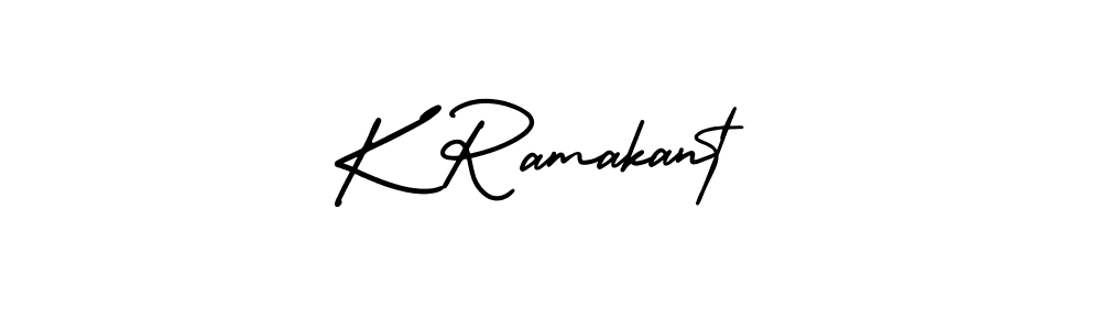 This is the best signature style for the K Ramakant name. Also you like these signature font (AmerikaSignatureDemo-Regular). Mix name signature. K Ramakant signature style 3 images and pictures png