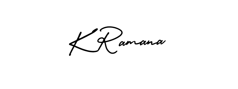 This is the best signature style for the K Ramana name. Also you like these signature font (AmerikaSignatureDemo-Regular). Mix name signature. K Ramana signature style 3 images and pictures png