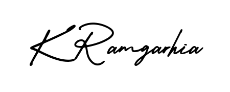 Similarly AmerikaSignatureDemo-Regular is the best handwritten signature design. Signature creator online. You can use it as an online autograph creator for name K Ramgarhia. K Ramgarhia signature style 3 images and pictures png