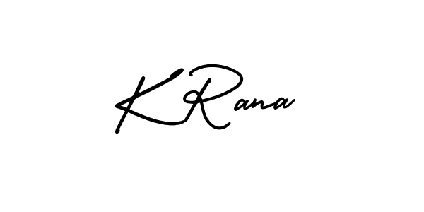 This is the best signature style for the K Rana name. Also you like these signature font (AmerikaSignatureDemo-Regular). Mix name signature. K Rana signature style 3 images and pictures png