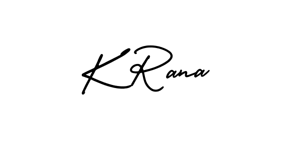 Best and Professional Signature Style for K Rana. AmerikaSignatureDemo-Regular Best Signature Style Collection. K Rana signature style 3 images and pictures png