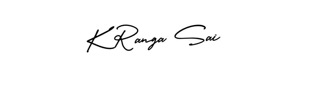 Also we have K Ranga Sai name is the best signature style. Create professional handwritten signature collection using AmerikaSignatureDemo-Regular autograph style. K Ranga Sai signature style 3 images and pictures png