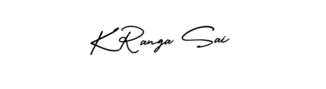 K Ranga Sai stylish signature style. Best Handwritten Sign (AmerikaSignatureDemo-Regular) for my name. Handwritten Signature Collection Ideas for my name K Ranga Sai. K Ranga Sai signature style 3 images and pictures png