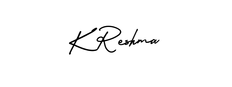 Similarly AmerikaSignatureDemo-Regular is the best handwritten signature design. Signature creator online .You can use it as an online autograph creator for name K Reshma. K Reshma signature style 3 images and pictures png