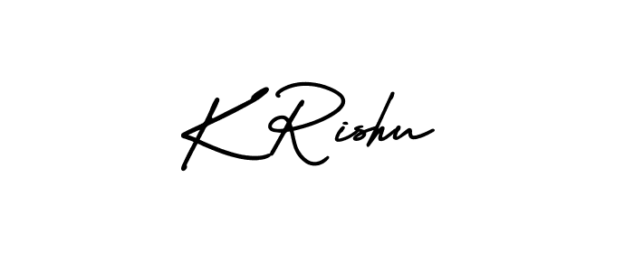 How to make K Rishu signature? AmerikaSignatureDemo-Regular is a professional autograph style. Create handwritten signature for K Rishu name. K Rishu signature style 3 images and pictures png