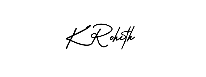 This is the best signature style for the K Rohith name. Also you like these signature font (AmerikaSignatureDemo-Regular). Mix name signature. K Rohith signature style 3 images and pictures png