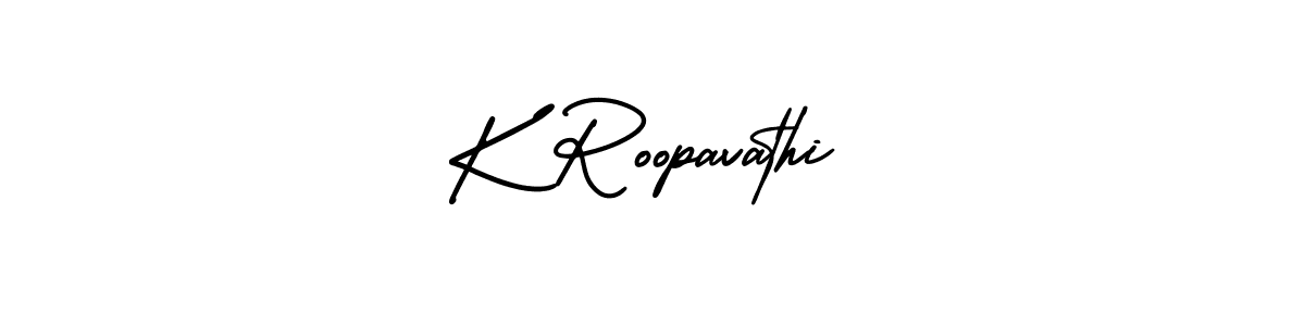 if you are searching for the best signature style for your name K Roopavathi. so please give up your signature search. here we have designed multiple signature styles  using AmerikaSignatureDemo-Regular. K Roopavathi signature style 3 images and pictures png