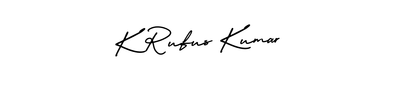 Create a beautiful signature design for name K Rufus Kumar. With this signature (AmerikaSignatureDemo-Regular) fonts, you can make a handwritten signature for free. K Rufus Kumar signature style 3 images and pictures png