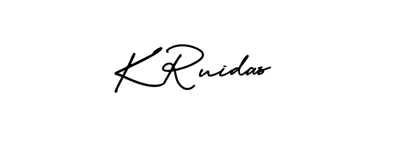 Also we have K Ruidas name is the best signature style. Create professional handwritten signature collection using AmerikaSignatureDemo-Regular autograph style. K Ruidas signature style 3 images and pictures png