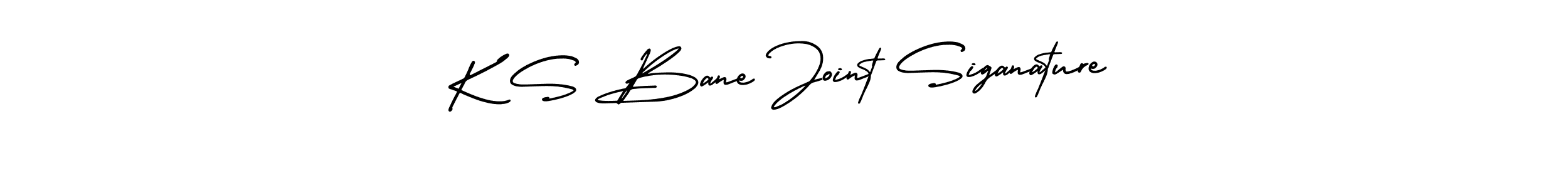 K S Bane Joint Siganature stylish signature style. Best Handwritten Sign (AmerikaSignatureDemo-Regular) for my name. Handwritten Signature Collection Ideas for my name K S Bane Joint Siganature. K S Bane Joint Siganature signature style 3 images and pictures png